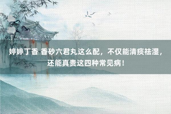 婷婷丁香 香砂六君丸这么配，不仅能清痰祛湿，还能真贵这四种常见病！