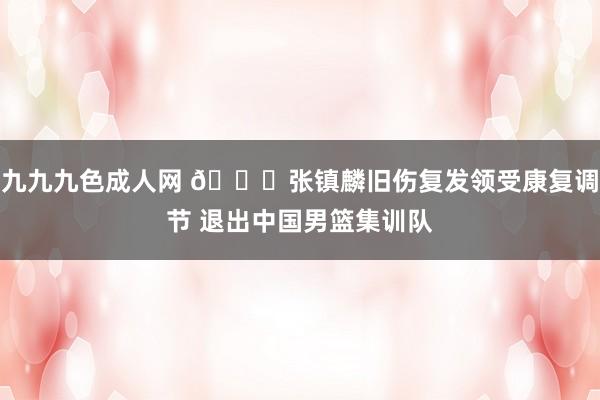 九九九色成人网 ?张镇麟旧伤复发领受康复调节 退出中国男篮集训队