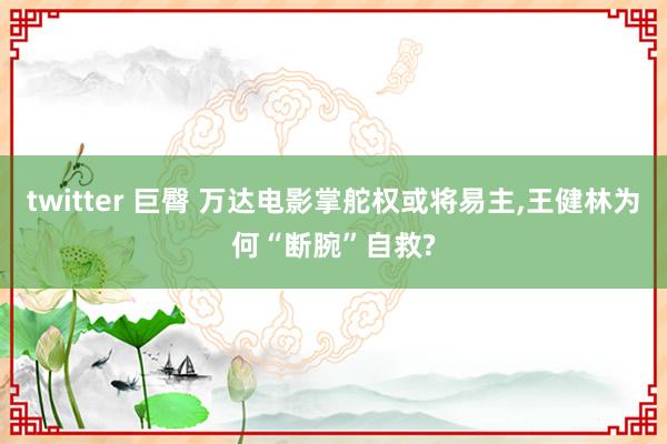 twitter 巨臀 万达电影掌舵权或将易主，王健林为何“断腕”自救?