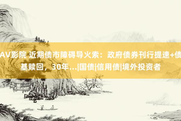 AV影院 近期债市障碍导火索：政府债券刊行提速+债基赎回，30年...|国债|信用债|境外投资者